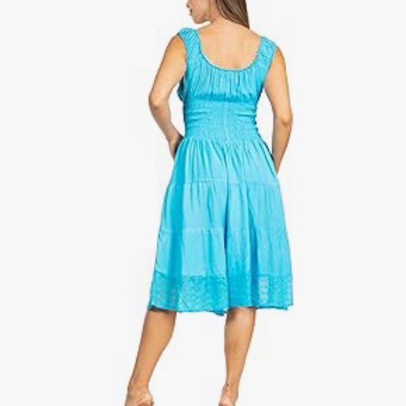 Sakkas Womens Peasant Dress - Picture 5 of 13